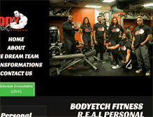 Tablet Screenshot of bodyetchfitness.com